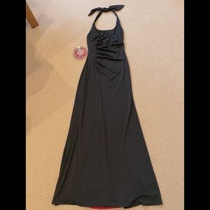 Nicole Miller long Crepe Halter dress